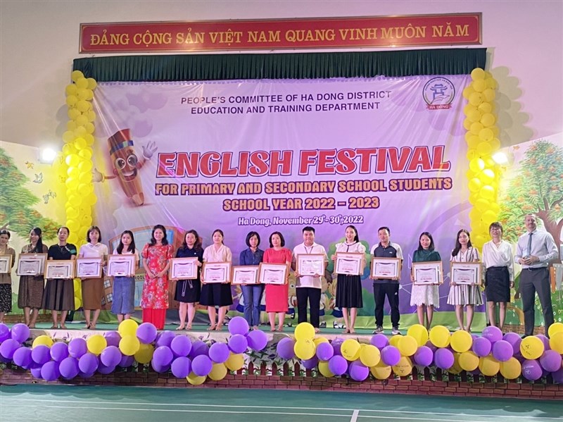 [BÁO HÒA NHẬP] - Hà Đông: Tổ chức thành công Ngày hội tiếng Anh (ENGLISH FESTIVAL) dành cho học sinh Tiểu học và THCS năm học 2022-2023