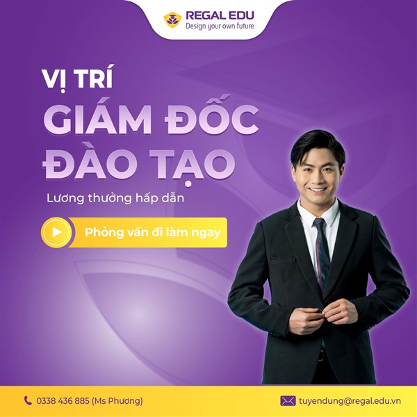 Tuyển dụng Giám Đốc Đào Tạo [ HỘI SỞ ]