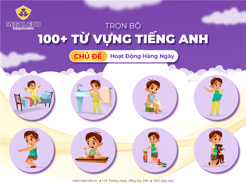 Trọn bộ 100+ Từ Vựng Tiếng Anh về các Hoạt Động Hàng Ngày