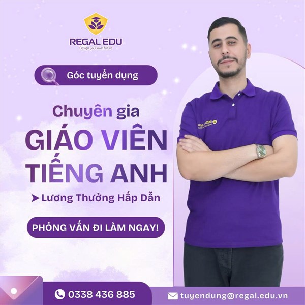 Tuyển dụng Chuyên Gia: Giáo Viên Tiếng Anh chi nhánh Thanh Hoá