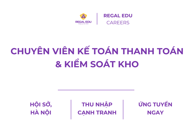Kế toán Thanh toán & Kiểm soát kho - Hội sở