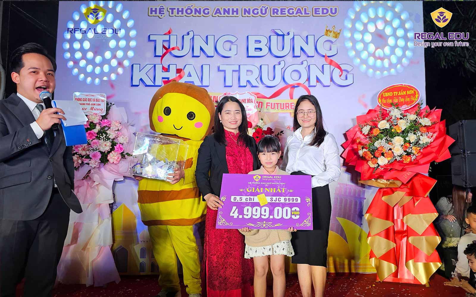 khai trương regal edu sầm sơn - trao giải nhất